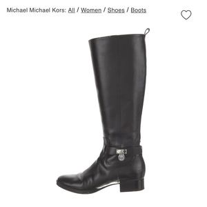Michael Kors Leather Riding Boot
